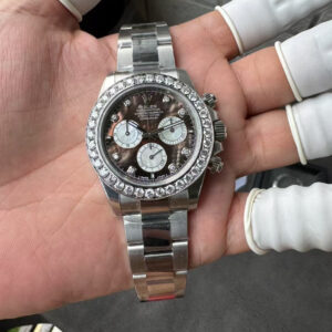 VS Factory Rolex Cosmograph Daytona 40mm Black Mother-of-Pearl Diamond Dial (126579) 1:1 Super Clone DD4131 Movement