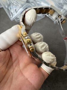 VS Factory Rolex Cosmograph Daytona Two-Tone Yellow Gold Black Dial (126503) 1:1 Super Clone –